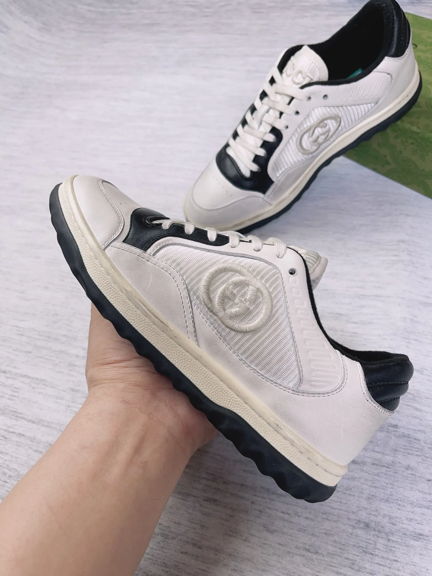 👟👟Ex-factory price 600👟👟 👑The top version of Gucci's latest popular MAC80 sneakers on the market, women's 35-40, men's 39-45 👏👏👏Welcome all bosses to compare and provide guidance...